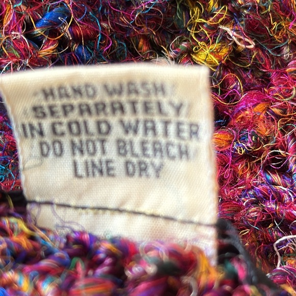 Nova Wear Woven Silk Multicolored Scarf Made in Nepal - Picture 7 of 8